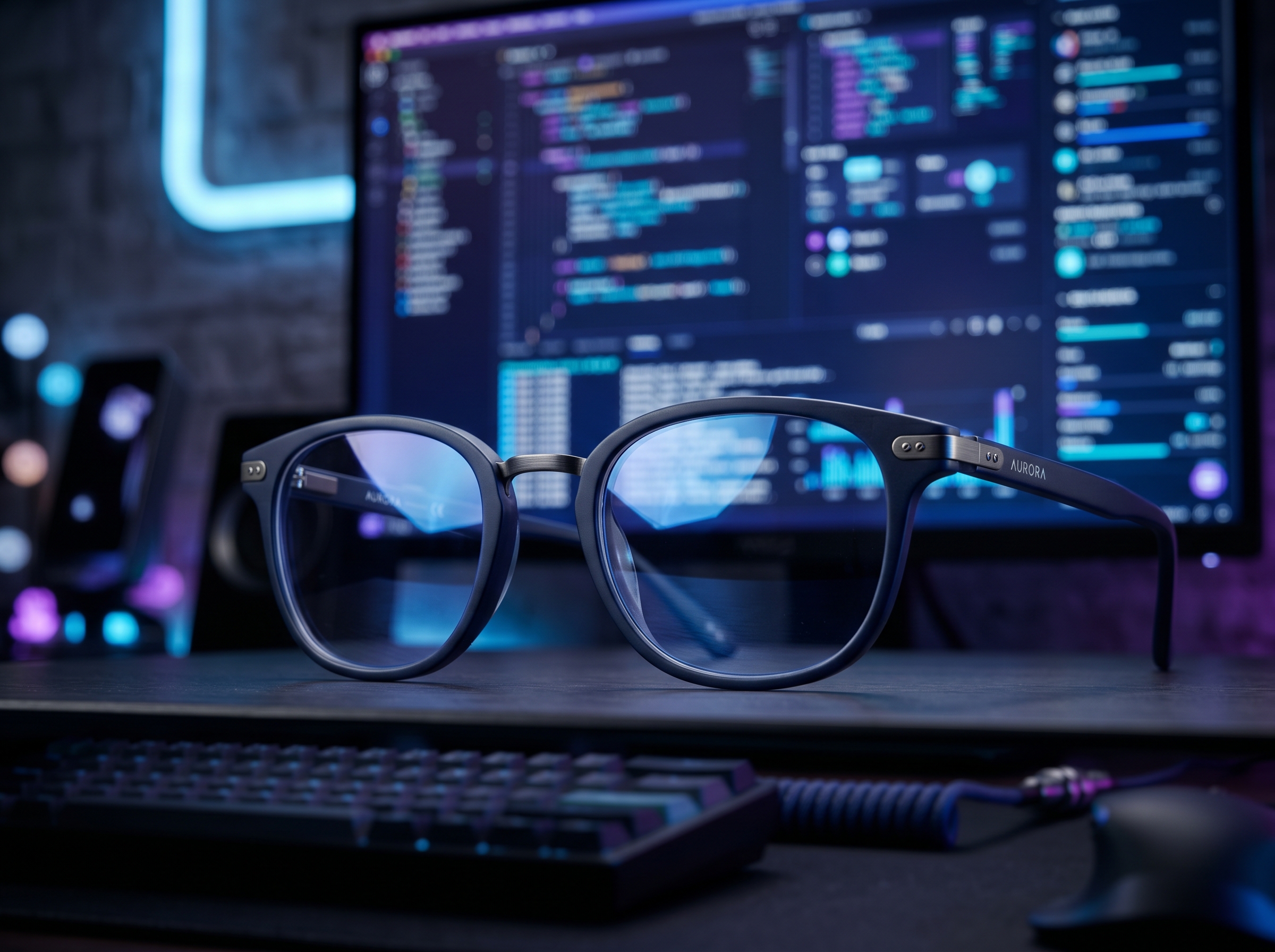 Mavi ışık filtreli gözlük ve dijital ekran kullanımı